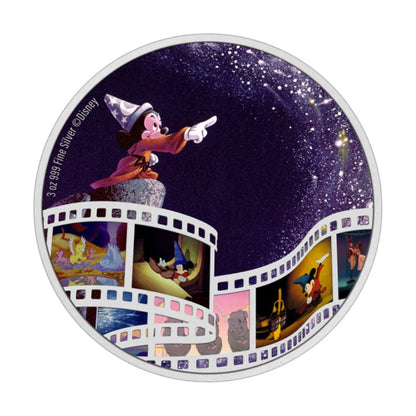2023 Niue Disney Cinema Masterpieces Fantasia 3oz Silver Colorized Proof Coin