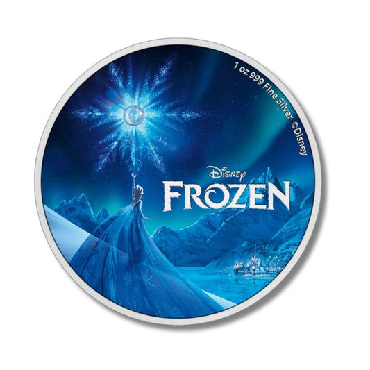 2023 Niue Disney Frozen 10th Ann. 1oz Silver Colorized Proof Coin