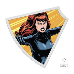 2023 Niue Marvel Avengers 60th Ann. Black Widow 1oz Silver Colorized Proof Coin