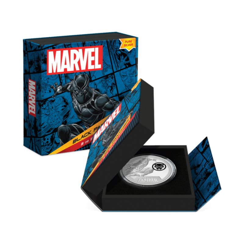 2023 Niue Marvel Classic Superheroes Black Panther 3oz Silver Proof Coin