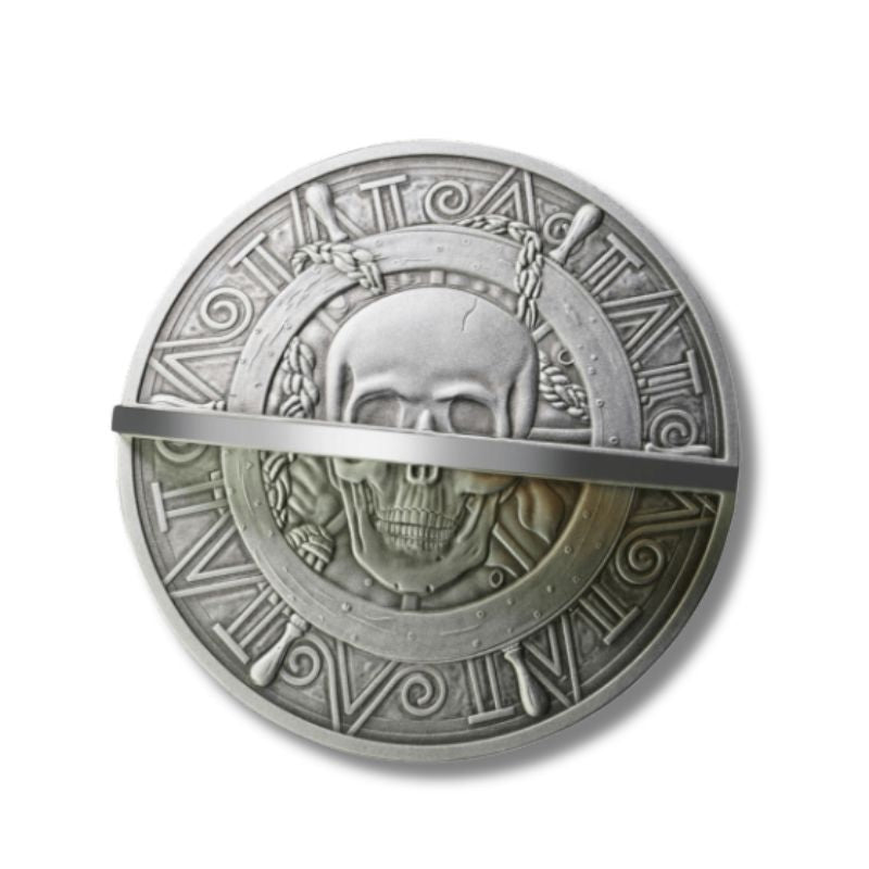 2023 Niue Pirate Ship 2oz Silver 3D Antiqued Shaped Coin