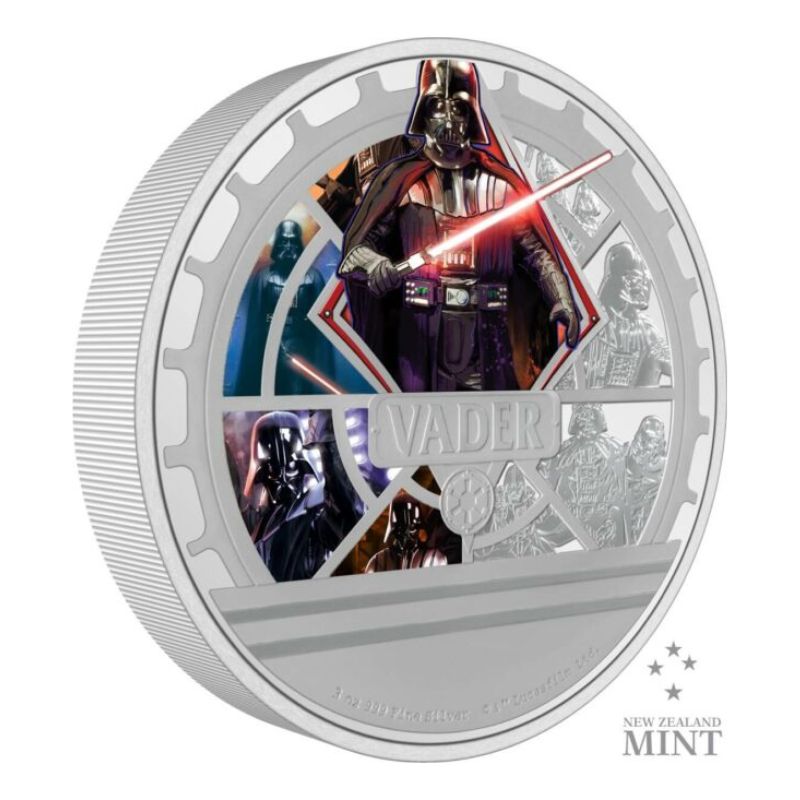 2023 Niue Star Wars Classic Darth Vader 3oz Silver Colorized Proof Coin