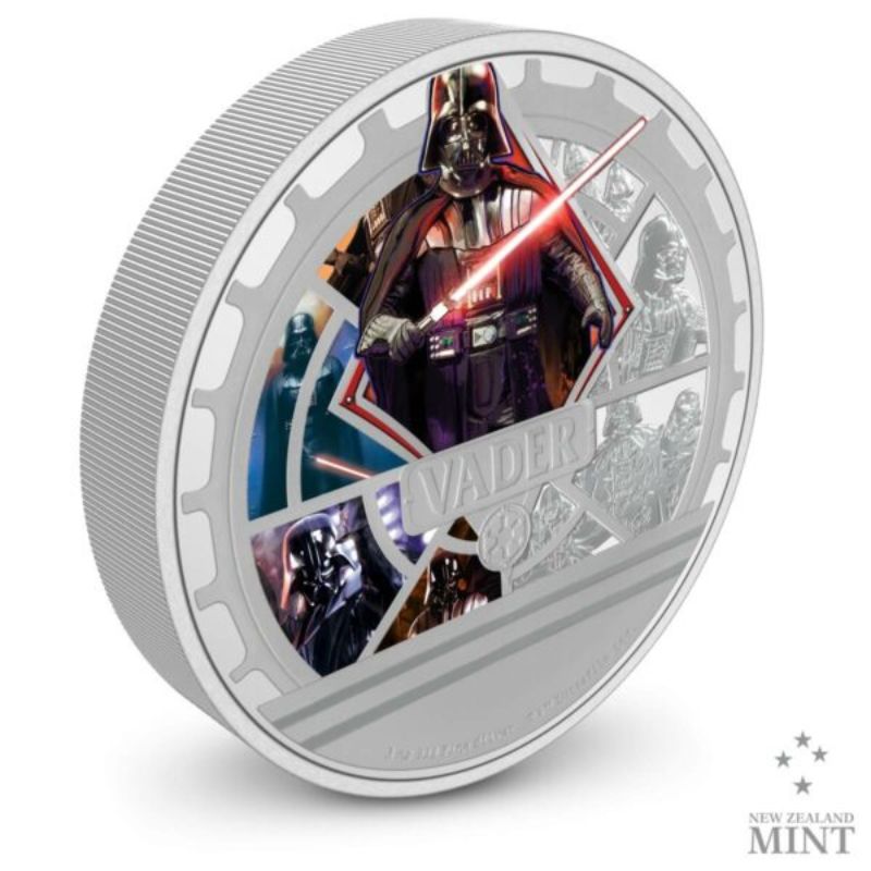 2023 Niue Star Wars Classic Darth Vader 3oz Silver Colorized Proof Coin