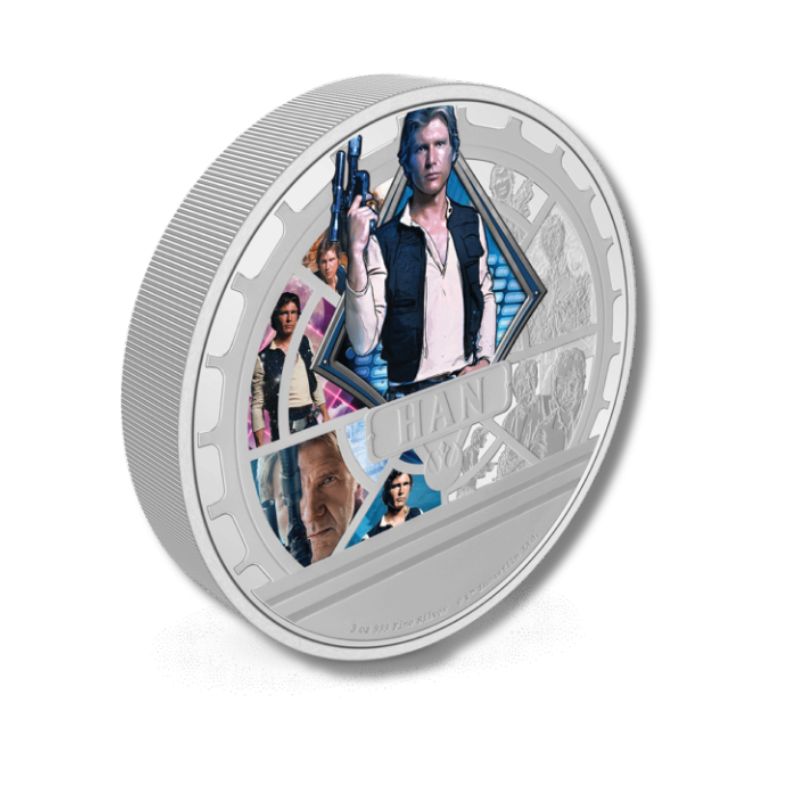 2023 Niue Star Wars Han Solo 3oz Silver Colorized Proof Coin