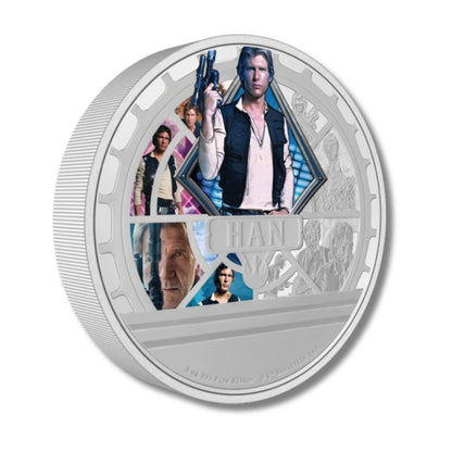 2023 Niue Star Wars Han Solo 3oz Silver Colorized Proof Coin