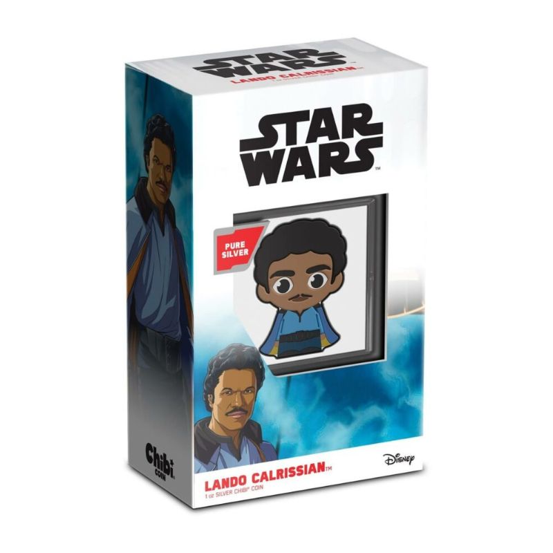 2023 Niue Star Wars Lando Calrissian 1oz Silver Colorized Proof Chibi Coin