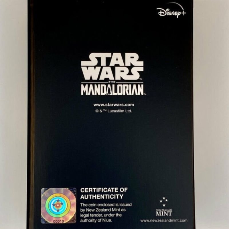 2023 Niue Star Wars Mandalorian N-1 Starfighter 3oz Silver Antiqued Coin Certificate #10