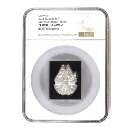 2023 Niue Star Wars Millennium Falcon 2oz Silver Coin NGC PF 70 UCAM