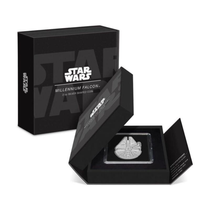 2023 Niue Star Wars Millennium Falcon 2oz Silver Shaped Coin Certificate #2