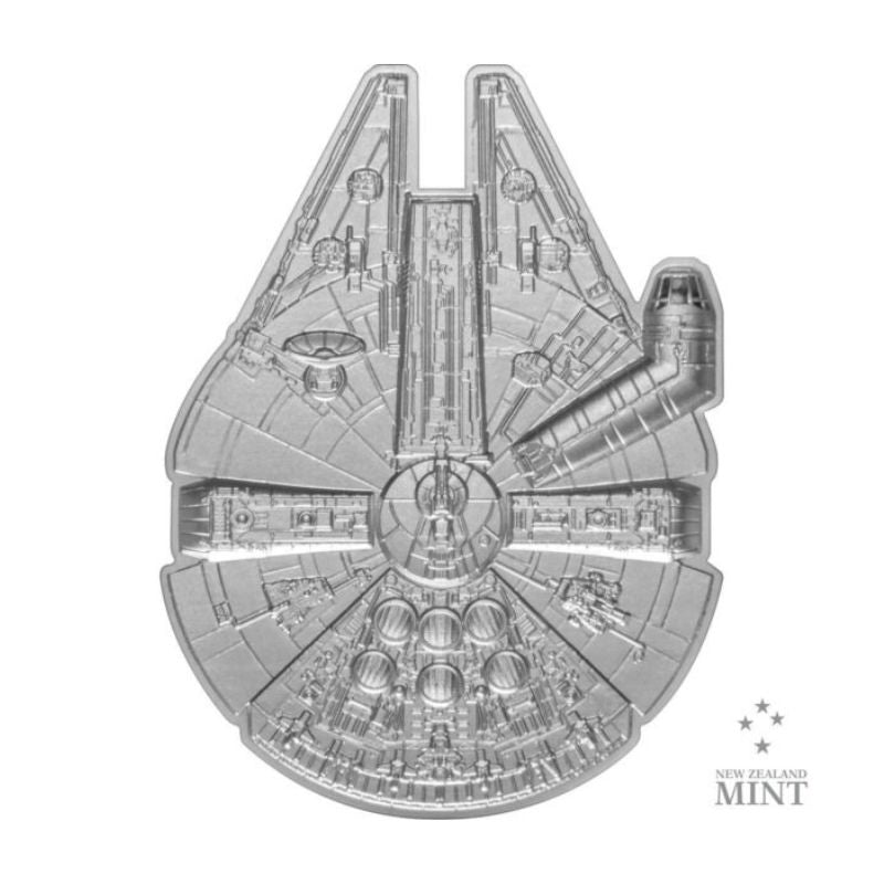 2023 Niue Star Wars Millennium Falcon 2oz Silver Shaped Coin Certificate #2