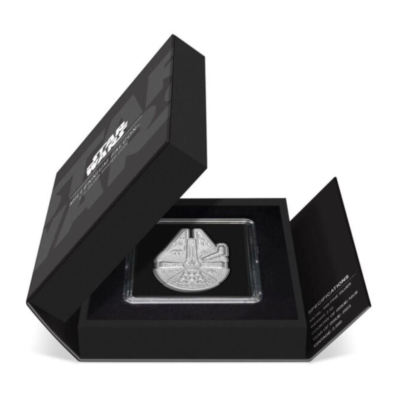 2023 Niue Star Wars Millennium Falcon 2oz Silver Shaped Coin Certificate #2