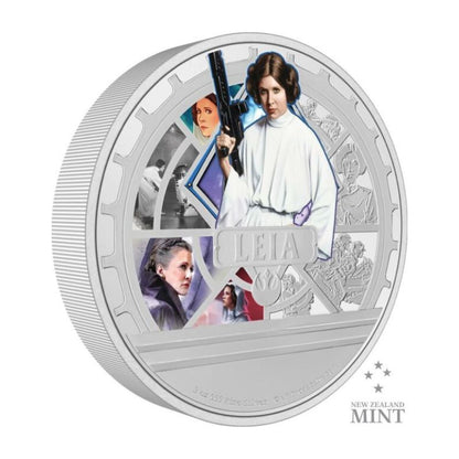 2023 Niue Star Wars Princess Leia Organa 3oz Silver Colorized Proof Coin