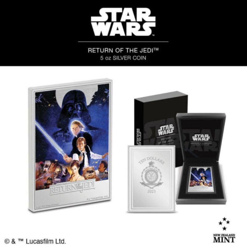 2023 Niue Star Wars Return of the Jedi 5oz Silver Proof Coin