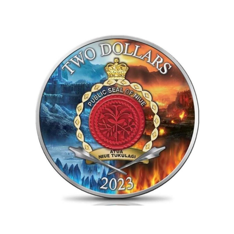 2023 Niue Sword of Truth Sword of Ice and Fire Edition 1oz Silver Coin