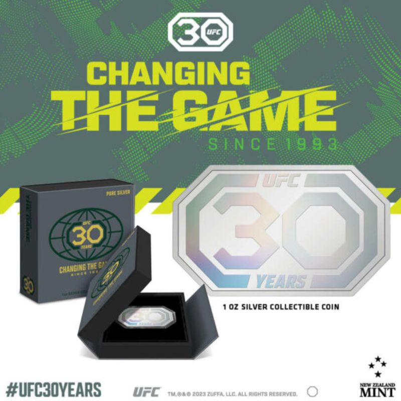 2023 Niue UFC Changing the Game 30th Ann. 1oz Silver Proof Coin