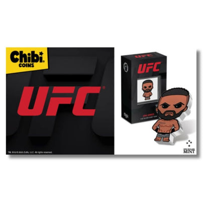 2023 Niue UFC Jon Jones 1oz Silver Colorized Proof Chibi Coin