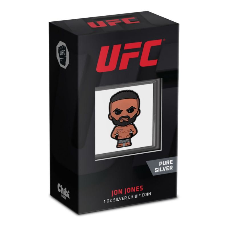 2023 Niue UFC Jon Jones 1oz Silver Colorized Proof Chibi Coin