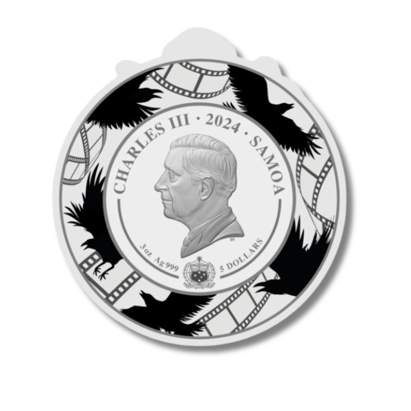 2023 Samoa 125 Years of Alfred Hitchcock 3oz Silver Proof Coin