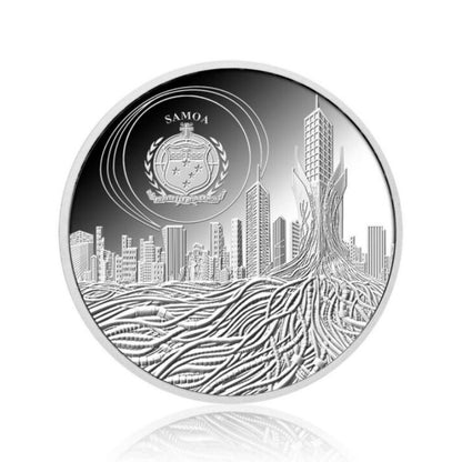 2023 Samoa AI Cyborg 1oz Silver Proof-like Coin in protective capsule with Certificate of Authenticity