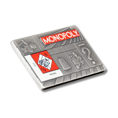2023 Samoa Hasbro Monopoly Game Board 4oz Silver Antiqued Coin Set