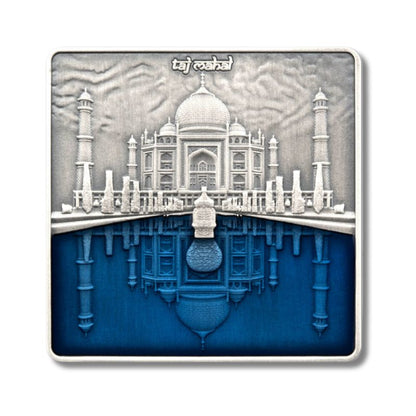2023 Solomon Islands Celebrating 375 Years of Love Taj Mahal 3oz Silver Coin in themed display case with Certificate of Authenticity
