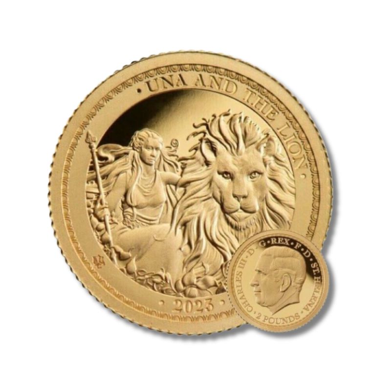2023 St. Helena Una and The Lion 0.5gram Gold Proof Coin