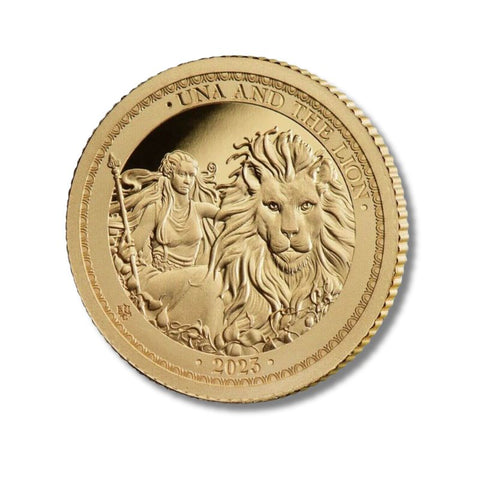 2023 St. Helena Una and The Lion 0.5gram Gold Proof Coin