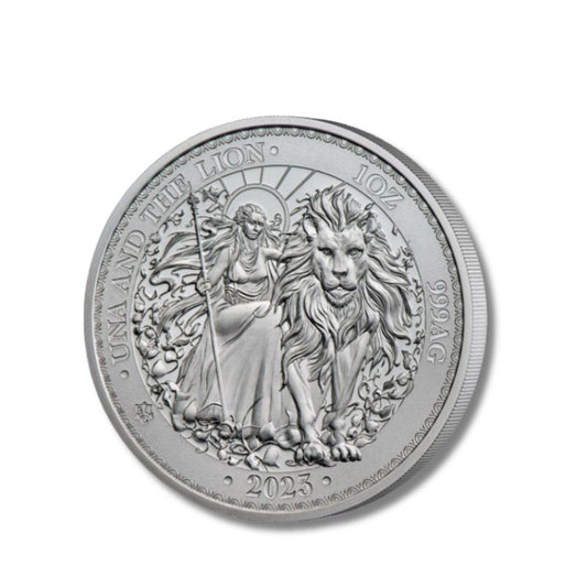2023 St. Helena Una and The Lion 1oz Silver Brilliant Uncirculated Coin