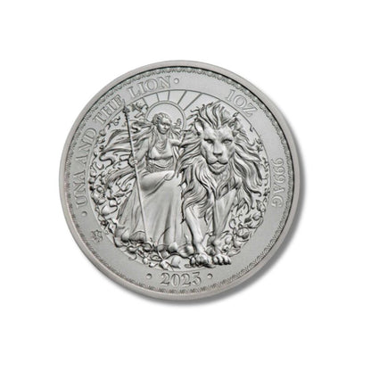 2023 St. Helena Una and The Lion 1oz Silver Brilliant Uncirculated Coin