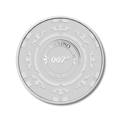 2023 Tuvalu James Bond Casino Royale Casino Chip 1oz Silver BU Coin