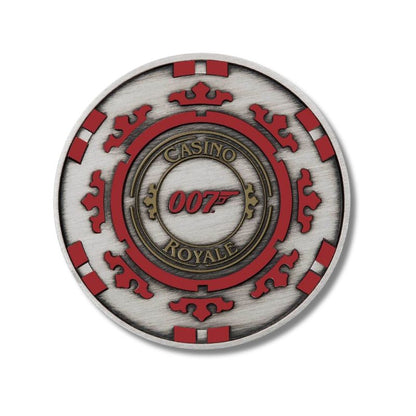 2023 Tuvalu James Bond Casino Royale Casino Chip 1oz Silver Colorized Coin