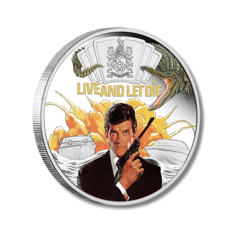 2023 Tuvalu James Bond Live And Let Die 1oz Silver Colorized Proof Coin