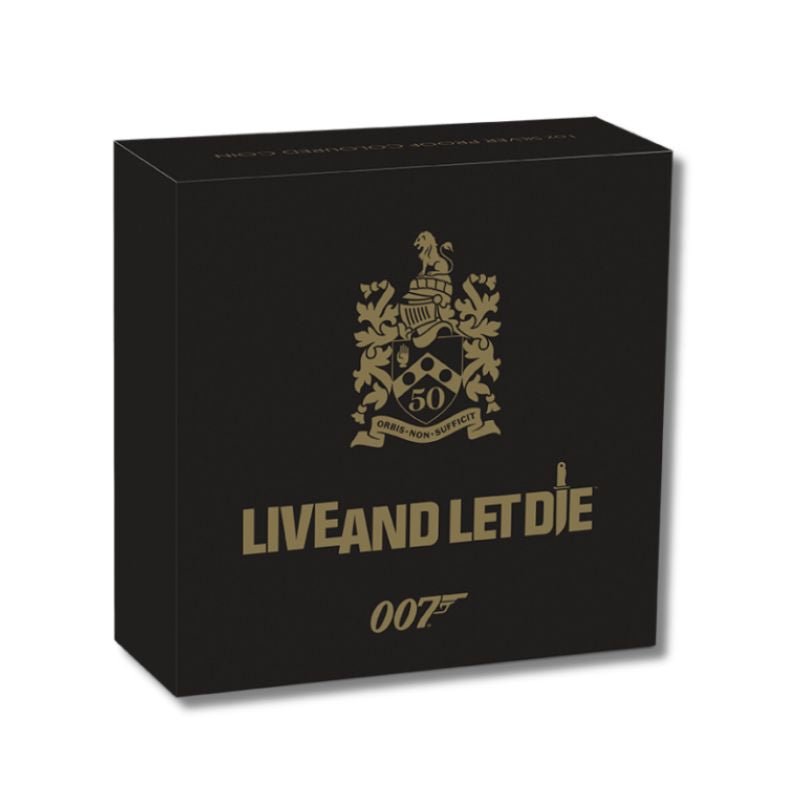 2023 Tuvalu James Bond Live And Let Die 1oz Silver Colorized Proof Coin