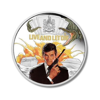 2023 Tuvalu James Bond Live And Let Die 1oz Silver Colorized Proof Coin