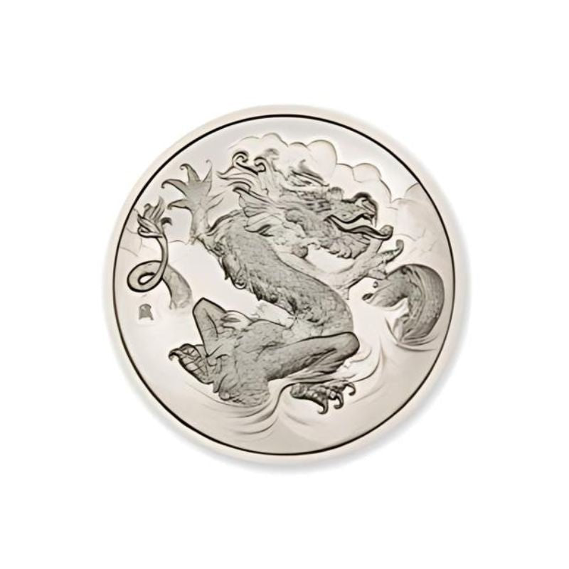 2023 – Mint Club® No4 1 Troy Ounce 39mm (Only 500 Minted) In Coinsafe Capsule Artist Original – Dragon