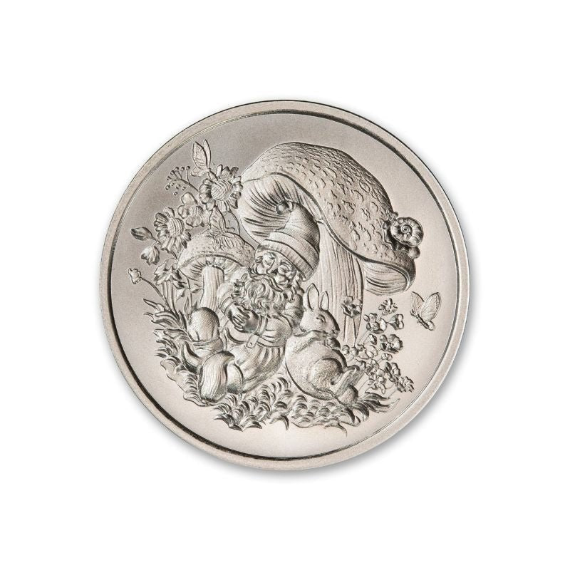 2023 intaglio Garden Gnomes Naptime 1 Troy Ounce 39mm