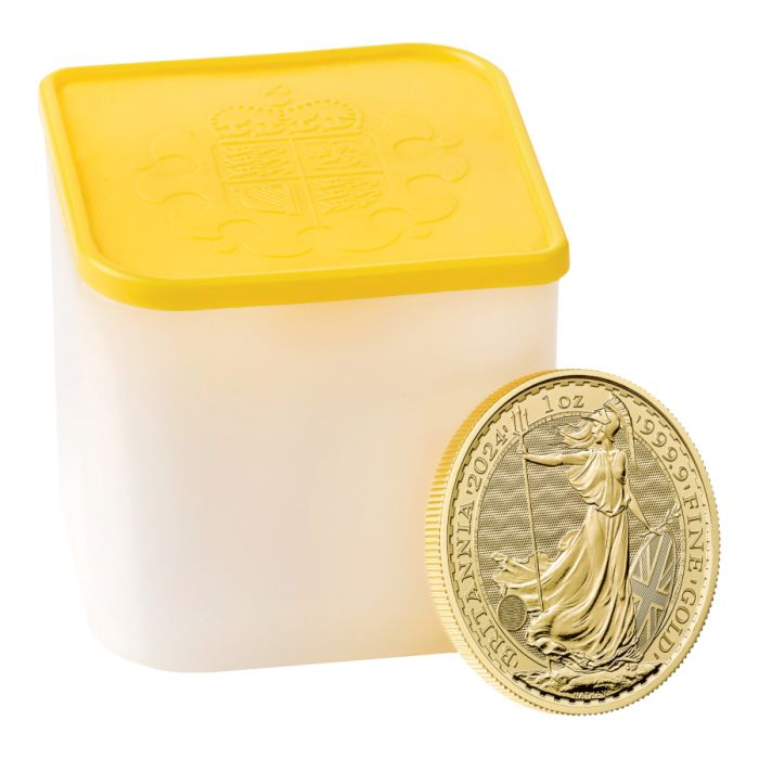 2024 1 oz Great Britain Britannia .9999 Gold BU Coin Captain’s Chest Bullion