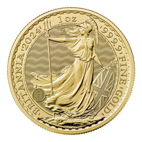 2024 1 oz Great Britain Britannia .9999 Gold BU Coin