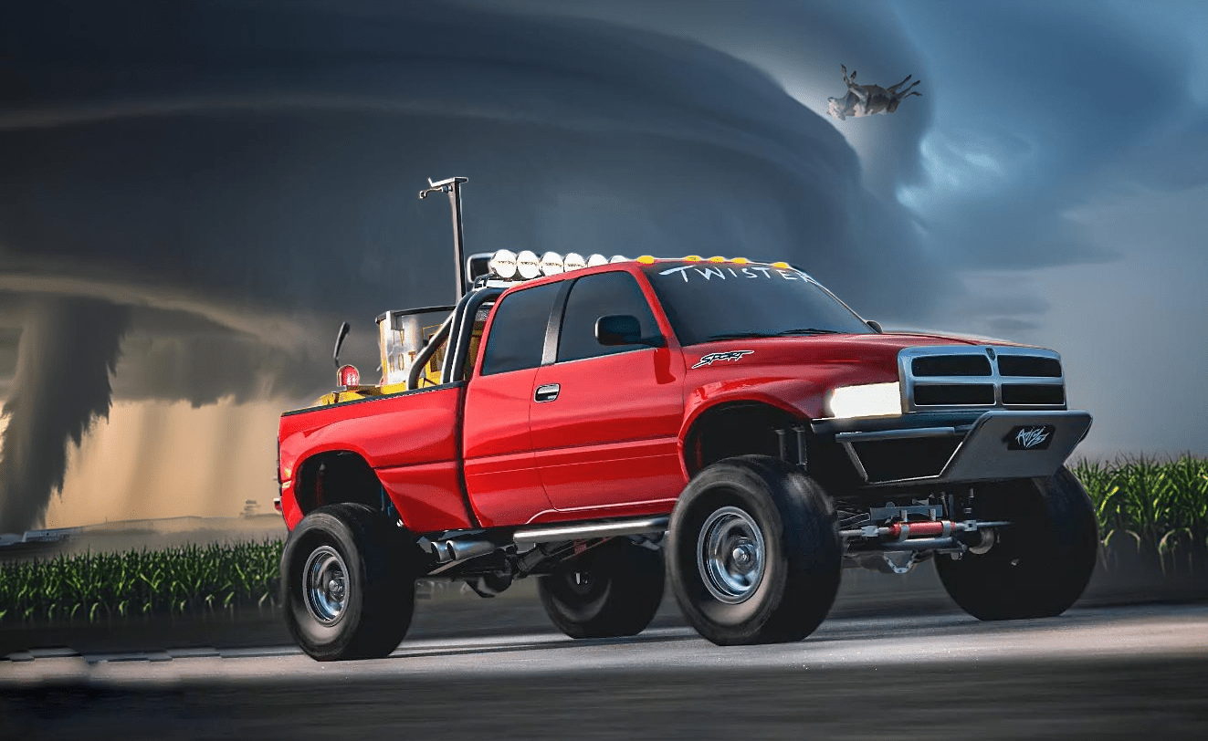 2024 1oz .999 Silver Art Bar Color Twister Tornado Bar Safety Bar - Captain’s Chest Bullion