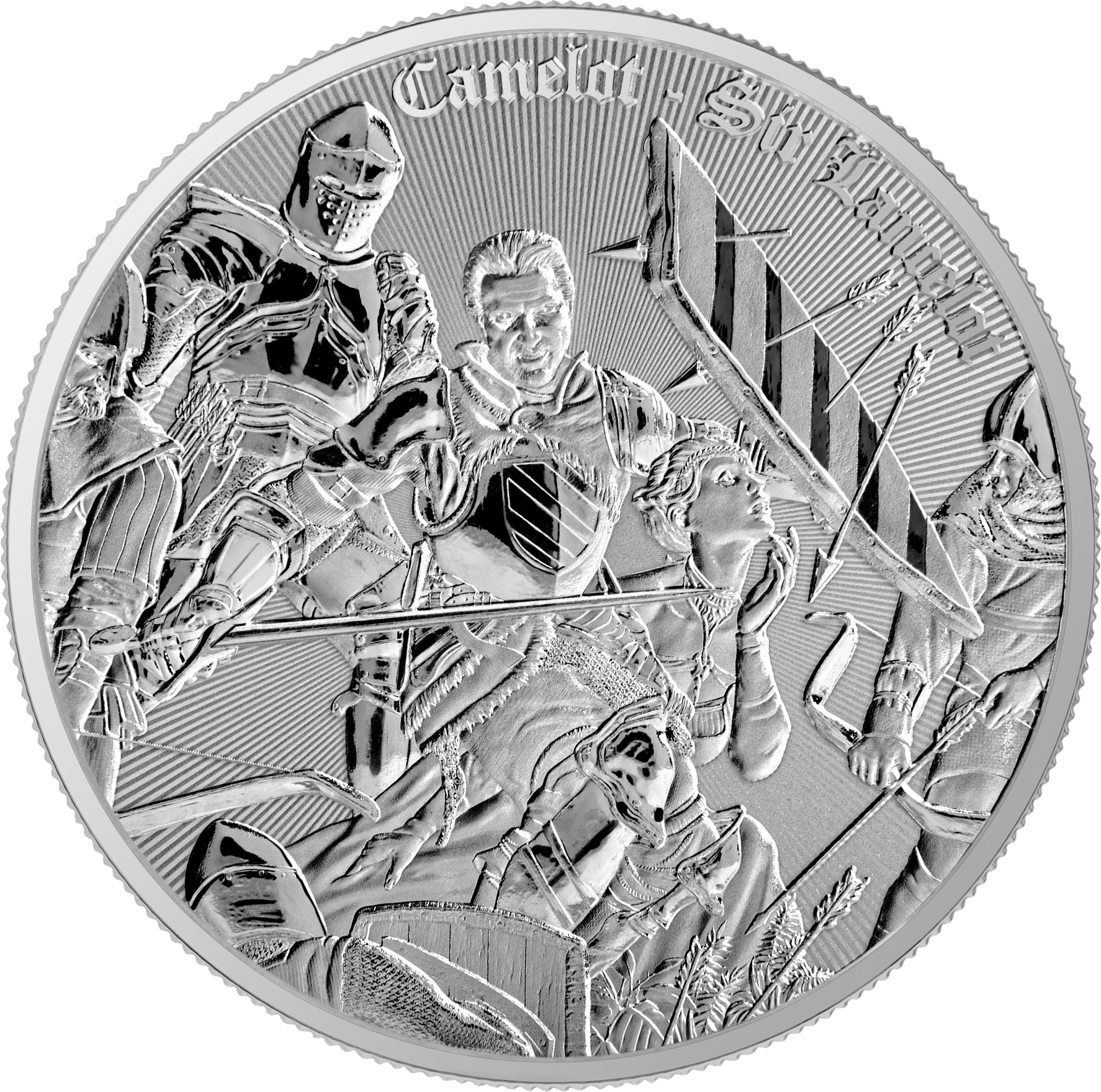 2024 1oz .999 Silver Sir Lancelot BU Premium Coin - Captain’s Chest Bullion