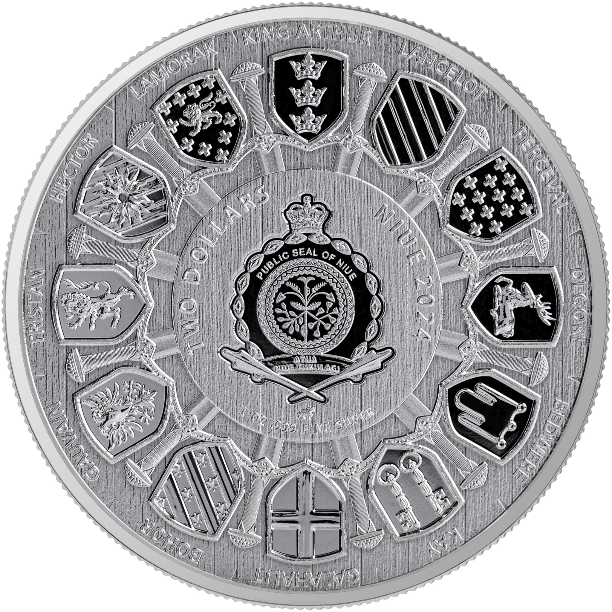 2024 1oz .999 Silver Sir Lancelot BU Premium Coin - Captain’s Chest Bullion