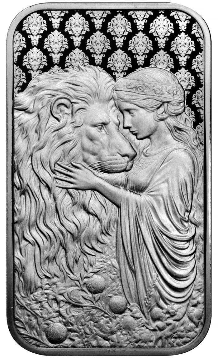 2024 1 oz Una and the Lion Silver Bar p/s