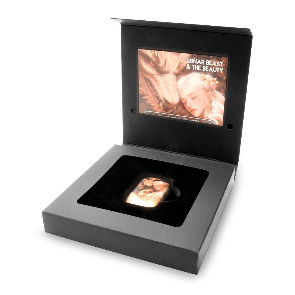 2024 2oz Cast Bar Lunar Dragon Beast and Beauty - Captain’s Chest Bullion