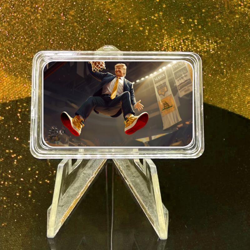2024 .999 Silver Art Bar Trump MAGA GOLD Sneakers 1ozt - Captain’s Chest Bullion