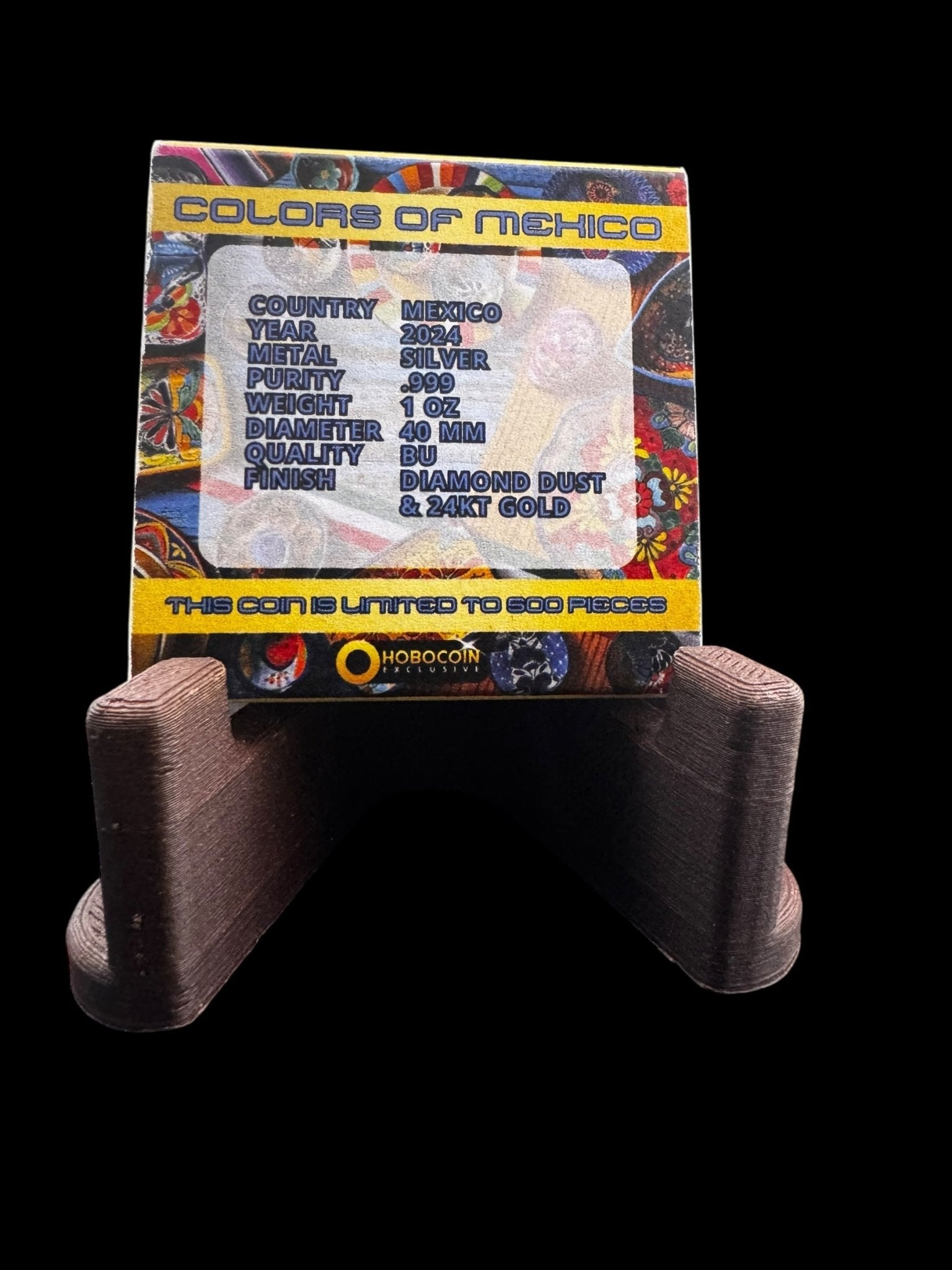 2024 Mexico Libertad Colors of Mexico Diamond Dust Edition 1 oz Silver Coin - Captain’s Chest Bullion