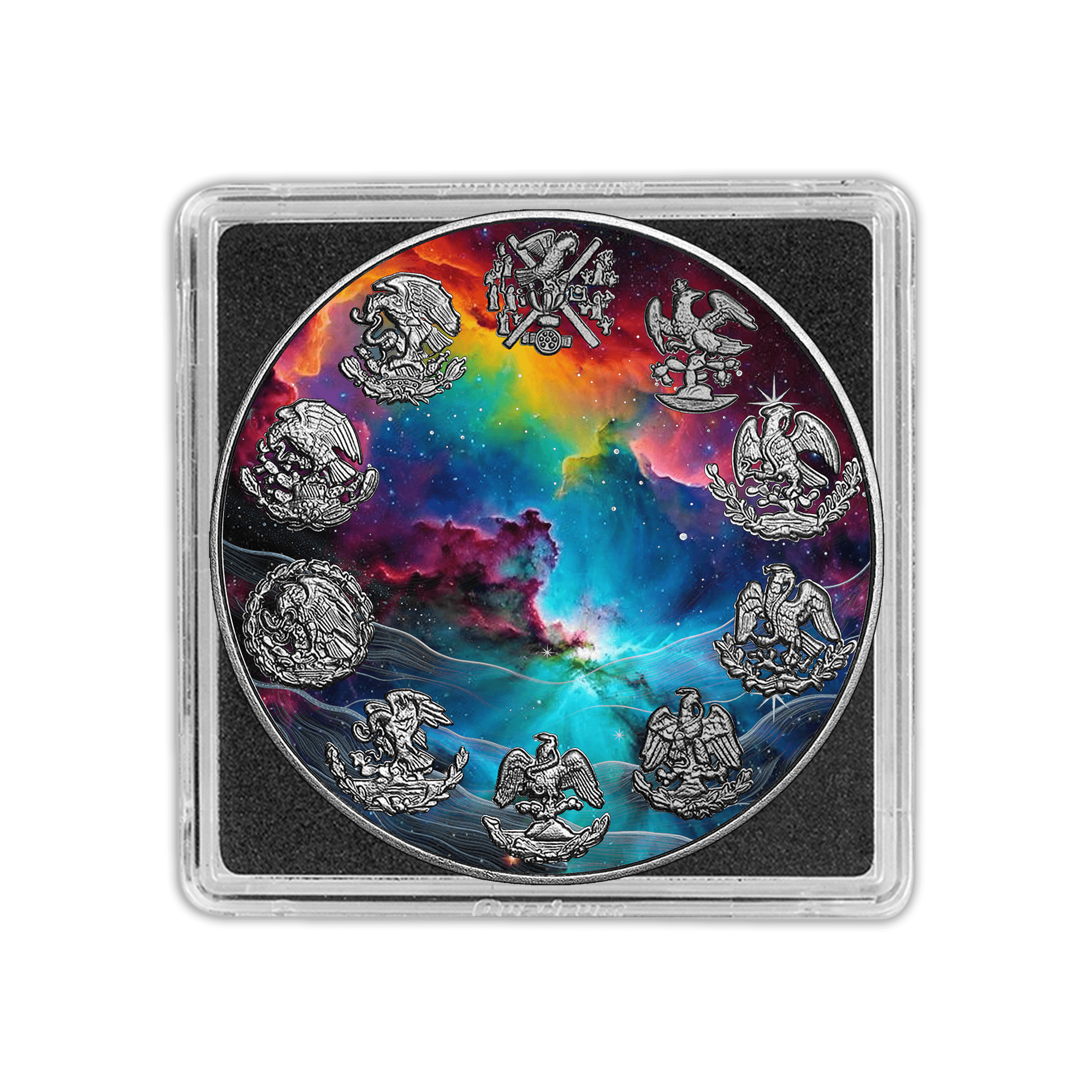 2024 Mexico Libertad Cosmos 1oz .999 Silver Coin Colorized - Captain’s Chest Bullion