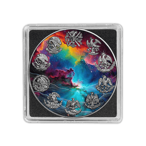 2024 Mexico Libertad Cosmos 1oz .999 Silver Coin Colorized - Captain’s Chest Bullion