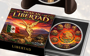 2024 Mexico Libertad Flame of Freedom Colorized 1oz .999 Silver Coin - Captain’s Chest Bullion