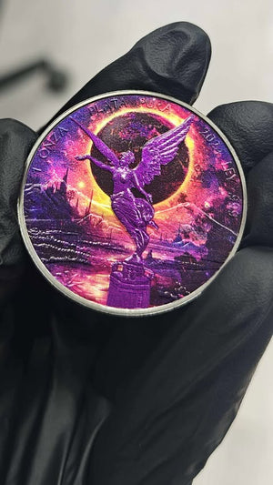 2024 Mexico Libertad Lost Land of Utopia Metallic Colorized 1oz .999 Silver - Captain’s Chest Bullion