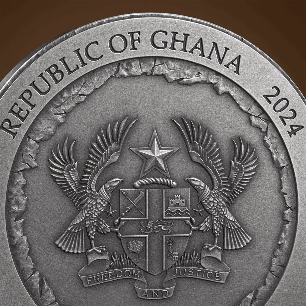 2024 Ms69 Antiqued 2oz Rock - Cut Monuments: Mt. Rushmore - Captain’s Chest Bullion